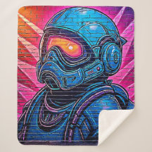 Astronauta Neon Cyberpunk