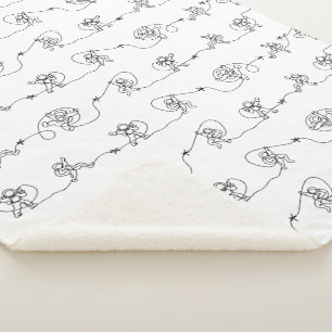 Cobertor Sherpa Astronauta Sherpa Blanket