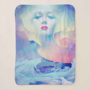 Cobertor Sherpa Aurora por Clive Henry Blue