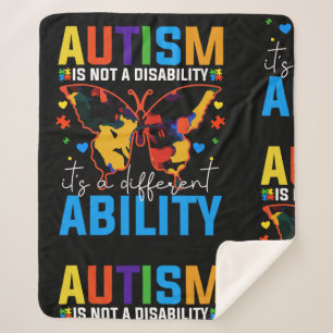 Cobertor Sherpa Autismo Não É Deficiência É Diferente