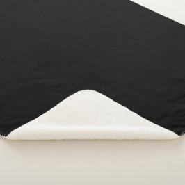 Cobertor Sherpa Autoridade Negra Simples®