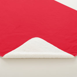 Cobertor Sherpa Autoridade vermelha simples®
