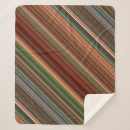 Cobertor Sherpa Autumn Baldcypress Rust, Peach e Green Strike