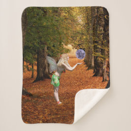 Cobertor Sherpa Autumn Faerie