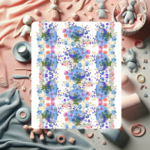 Autumn Fall Pumpkins Pastel Blue Botanical Floral