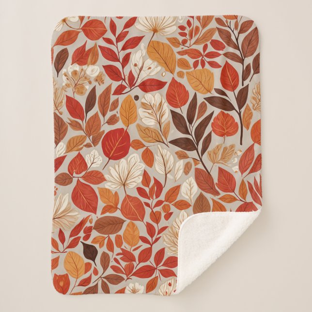 Cobertor Sherpa Autumn Tapeçaria (Frente)