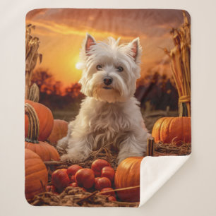 Cobertor Sherpa Autumn Westie
