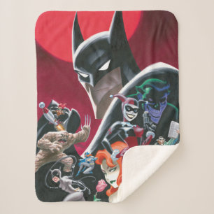 Cobertor Sherpa Aventuras de Batman Damas Perigosas e Demônios