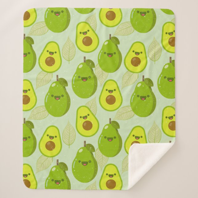 Cobertor Sherpa Avocado (Frente)