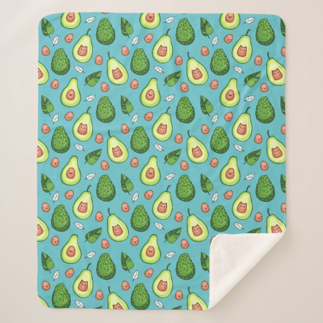 Cobertor Sherpa Avocado Sherpa Blanket (Frente)