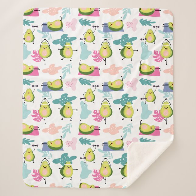 Cobertor Sherpa Avocado Sherpa Blanket (Frente)