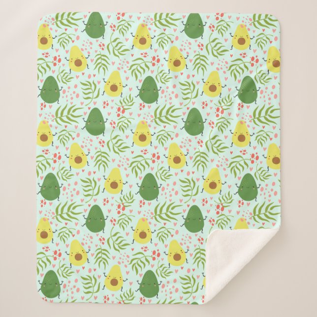 Cobertor Sherpa Avocado Sherpa Blanket (Frente)