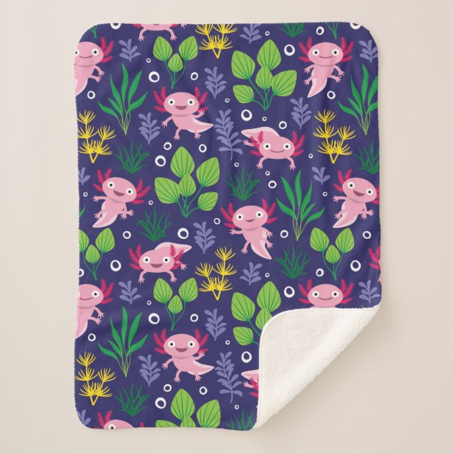 Cobertor Sherpa Axolotl (Frente)