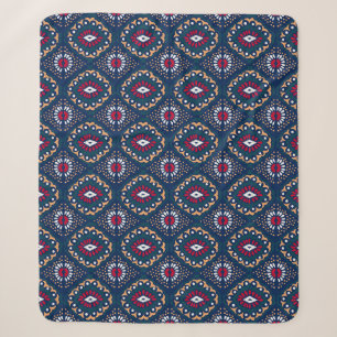 Cobertor Sherpa Aztec Allure: Legância Tribal Striped