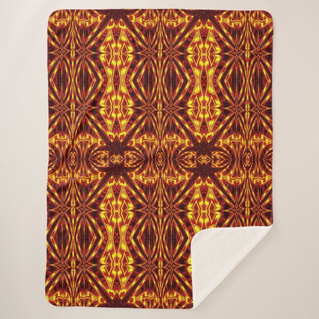 Cobertor Sherpa Aztec Sun Fire 126 (Frente)