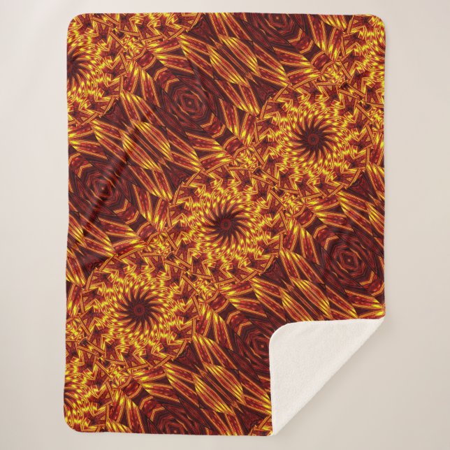 Cobertor Sherpa Aztec Sun Fire 140 (Frente)