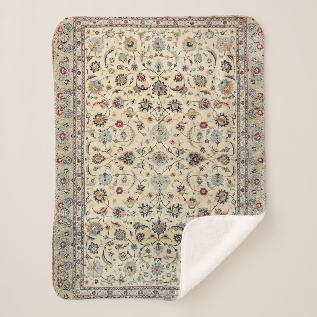 Cobertor Sherpa Azul Bebê Persa Caxan  (Frente)