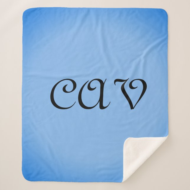 Cobertor Sherpa Azul Cornflower Sangria (Frente)