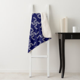 Cobertor Sherpa Azul de Natal, decoração de Natal, Natal