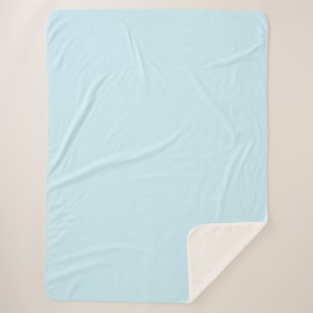 Cobertor Sherpa azul de porcelana (Frente)