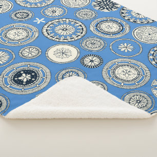 Cobertor Sherpa azul-pango