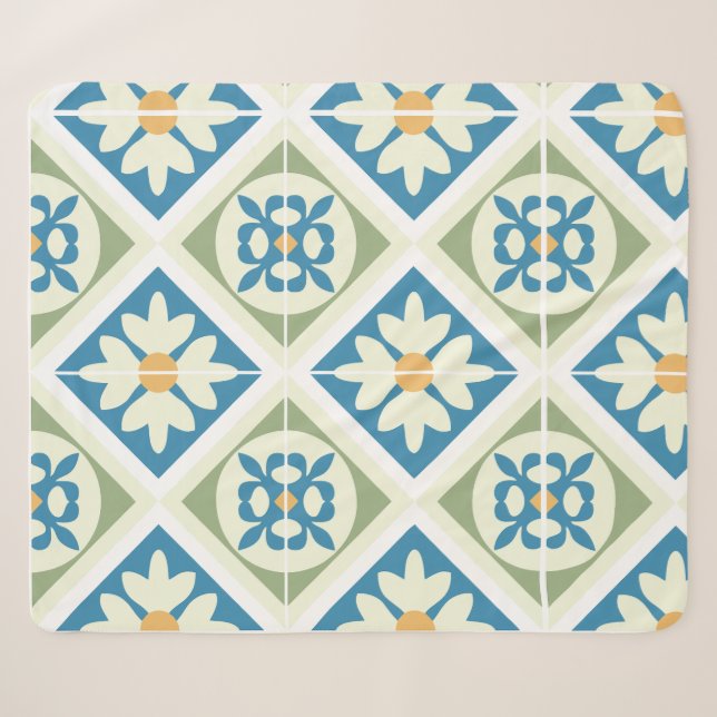 Cobertor Sherpa Azulejos Andaluzes 13 (Frente (Horizontal))
