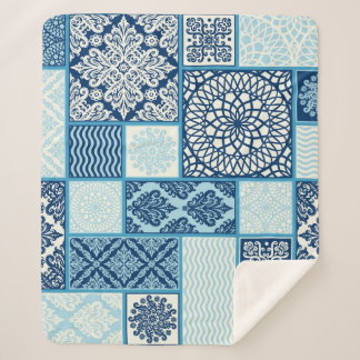 Cobertor Sherpa Azulejos de patch, plano de fundo perfeito.