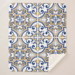Cobertor Sherpa Azulejos em português 1