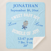 Baby Boy Blue Baby Rattle Upload Foto