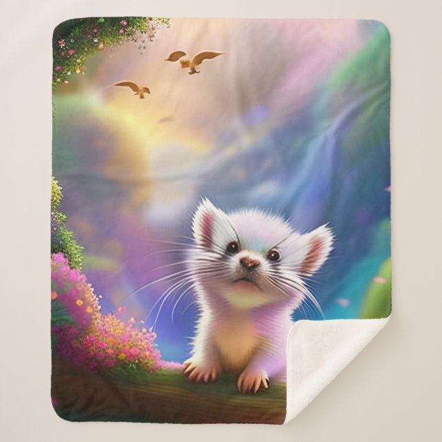 Cobertor Sherpa Baby Ferret (Frente)