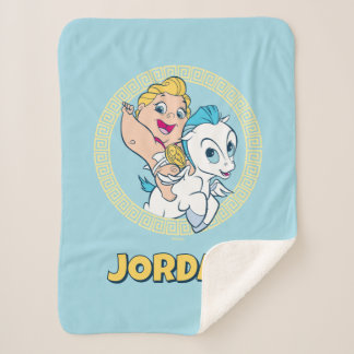 Cobertor Sherpa Baby Hercules Riding Pegasus Sherpa Blanket