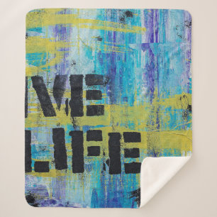 Cobertor Sherpa Background abstract graffiti