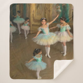 Cobertor Sherpa Bailarinas esperando el momento de actuar