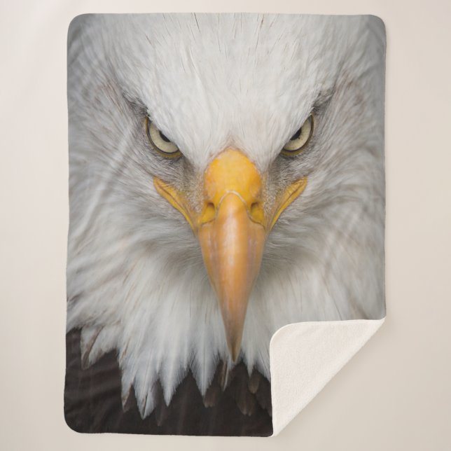 Cobertor Sherpa Bald Eagle (Frente)