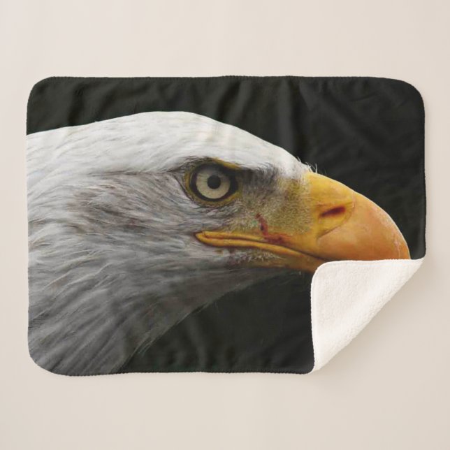 Cobertor Sherpa Bald Eagle sbcna (Frente (Horizontal))