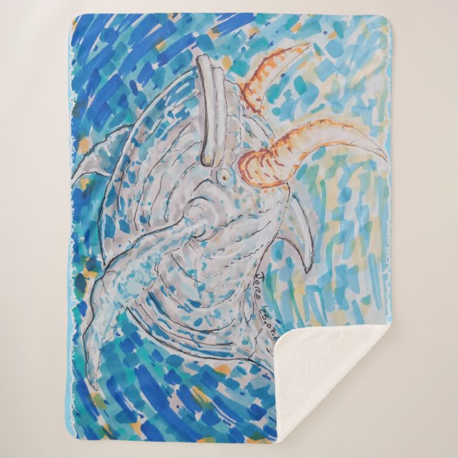 Cobertor Sherpa Baleia (Frente)