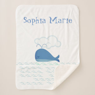 Cobertor Sherpa Baleia relaxada