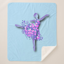 Cobertor Sherpa Ballerina Sherpa Blanket Balé Dançarina