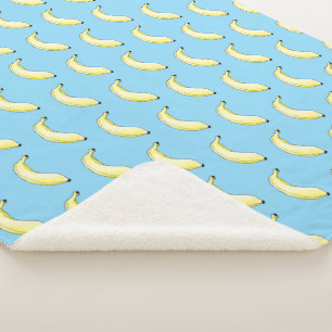 Cobertor Sherpa banana a cores