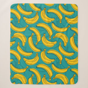 Cobertor Sherpa Banana amarela com traço preto sem costura