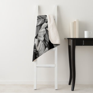 Cobertor Sherpa Banana Folha 3