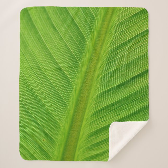 Cobertor Sherpa Banana leaf leaf banana fibers (Frente)