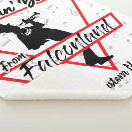 Cobertor Sherpa Banda Dançarina Da Falconland Personalizada