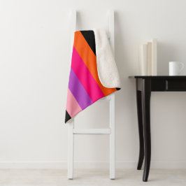 Cobertor Sherpa Bandas Contemporâneas de Halloween