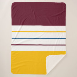 Cobertor Sherpa Bandas de amora de amora autóctone