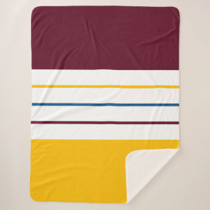 Cobertor Sherpa Bandas de amora de amora autóctone