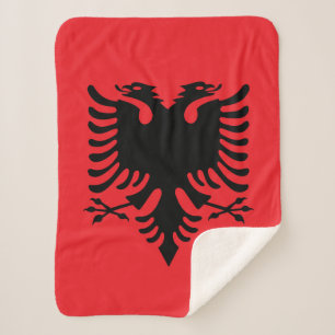 Cobertor Sherpa Bandeira albanesa