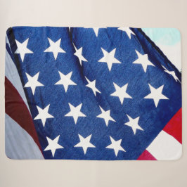 COBERTOR SHERPA BANDEIRA AMERICANA