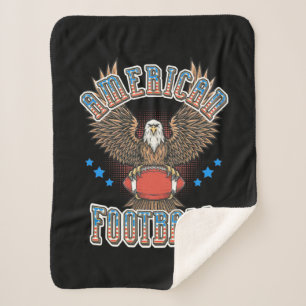 Cobertor Sherpa Bandeira Americana do Futebol EUA