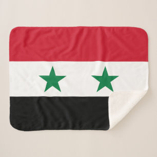 Cobertor Sherpa Bandeira antiga da Síria